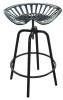 Industrial Tractor Bar Stool Black