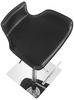 Favoloso Signature Real Leather Bar Stool Black