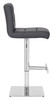 Deluxe Luscious Real Leather Bar Stool Charcoal Grey