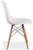 Iconic Chair with Wooden Legs White - 2 Pack