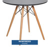 Iconic Round Wooden Table Black
