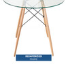 Iconic Round Clear Glass Table