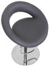 Deluxe Sorrento Real Leather Bar Stool Charcoal Grey