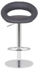 Deluxe Sorrento Real Leather Bar Stool Charcoal Grey