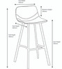 Antico Tall Bistro Bar Stool Black
