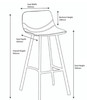*ONLY 1 LEFT* Antico Tall Bistro Bar Stool Black
