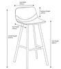 Antico Kitchen Bar Stool Blue
