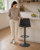 Antico Bar Stool Black with Black Frame