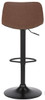 Antico Bar Stool Brown with Black Frame