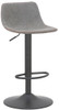 Antico Matt Black Bar Stool Grey