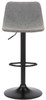 Antico Bar Stool Grey with Black Frame