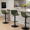 Antico Bar Stool SageGreen with Black Frame
