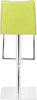 Ex-Display Eccellente Signature Real Leather Bar Stool Lime Green