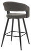 Amalfi Boucle Kitchen Bar Stool Grey