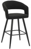 Amalfi Boucle Kitchen Bar Stool Black