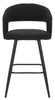 Amalfi Boucle Kitchen Bar Stool Black