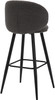 Roma Boucle Kitchen Bar Stool Grey