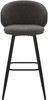 Roma Boucle Kitchen Bar Stool Grey