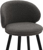 Roma Boucle Kitchen Bar Stool Grey