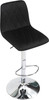 Verona Velvet Bar Stool Black