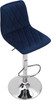 Verona Velvet Bar Stool Blue