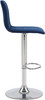 Verona Velvet Bar Stool Blue