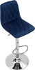 Verona Velvet Bar Stool Blue