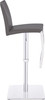 Ex-Display Eccellente Signature Real Leather Bar Stool Charcoal Grey