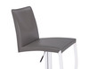 Ex-Display Eccellente Signature Real Leather Bar Stool Charcoal Grey