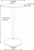 Deluxe Como Poseur Table Round Clear Glass