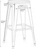 Ex Display - Tolix Natural Bar Stool