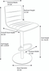Ex Display - Deluxe Aldo Bar Stool Cream