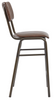 Tavo Stacking Mid Height Bar Stool Vintage Brown