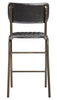 Tavo Stacking Mid Height Bar Stool Vintage Black