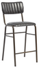 Tavo Stacking Mid Height Bar Stool Vintage Black