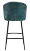 Brooklyn Leather Bar Stool Vintage Blue