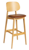 Relish Bar Stool Natural Oak with Vintage Tan Seat Pad