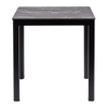 Extrema Marble Dinning Table Black with Troy Table Base - 60 X 60cm