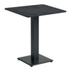Extrema Metallic Anthracite Dining Table with Anzio Black Base - 60x60cm