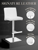 Ex Display - Snella Signature Leather Bar Stool White