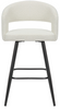 Ex Display - Amalfi Boucle Kitchen Bar Stool White