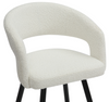 Ex Display - Amalfi Boucle Kitchen Bar Stool White