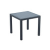 Florida 4 Seater Outdoor Dining Set - Dark Grey