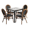 Time 4 Seater Outdoor Dining Set - Black