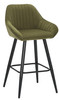 Velluto Velvet Olive Green Kitchen Bar Stool