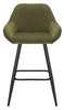 Velluto Velvet Olive Green Kitchen Bar Stool