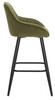 Velluto Velvet Olive Green Kitchen Bar Stool