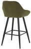 Velluto Velvet Olive Green Kitchen Bar Stool