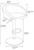  Luca Bar Stool Charcoal