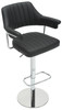 Concorde Signature Real Leather Bar Stool Black